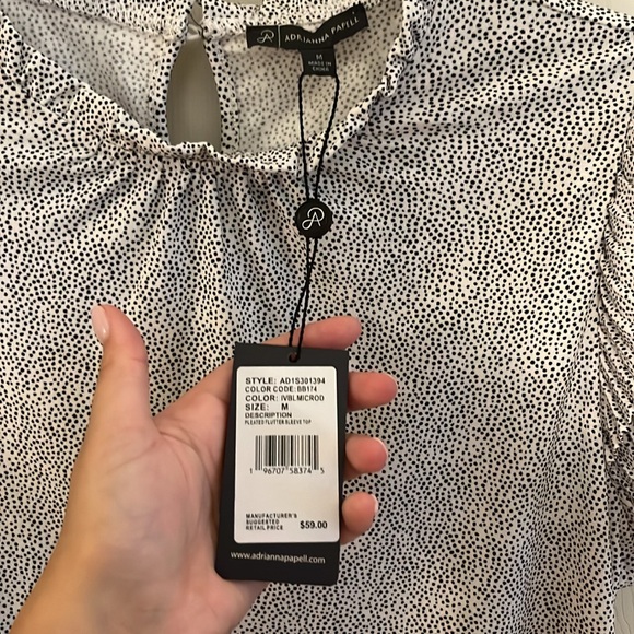 Adrianna Papell Patterned blouse - MEDIUM - Picture 7 of 9